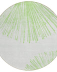 Addison Rugs Circles Green Washable Indoor-Outdoor Rug