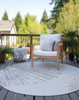 Addison Rugs Circles Grey Washable Indoor-Outdoor Rug