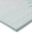 Addison Rugs Circles Teal Washable Indoor-Outdoor Rug