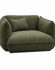 LOOMLAN Custom Upholstery Clover Plush Pillow-Soft Fabric Accent Chair