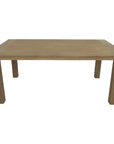 Coastal Teak Timeless Outdoor Dining Table-Outdoor Dining Tables-Sunset West-Rectangle-LOOMLAN