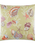 D.V. Kap Coral Beach Multi Color Throw Pillow With Insert