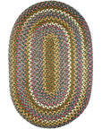 Country Jewel Braided Oval Reversible Area Rugs
