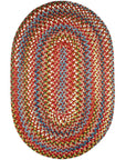 Country Jewel Braided Oval Reversible Area Rugs