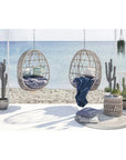 Dana Carrara Marble Top Outdoor End Table - LOOMLAN - Sunset West - Outdoor Side Tables