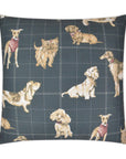 D.V. Kap Dog Daze Midnight Black Throw Pillow With Insert