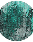 Addison Rugs Dust Echo Teal Washable Indoor-Outdoor Rug