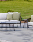 Lloyd Flanders Escape Aluminum Oval Outdoor Cocktail Table