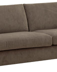 LOOMLAN Custom Upholstery Field Loose Seat Fabric & Leather Loveseat