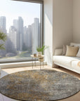 Addison Rugs Faded Rhythm Grey Washable Indoor-Outdoor Rug