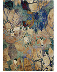 Addison Rugs Floral Beige Washable Indoor-Outdoor Rug