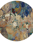 Addison Rugs Floral Beige Washable Indoor-Outdoor Rug