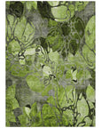 Addison Rugs Floral Green Washable Indoor-Outdoor Rug