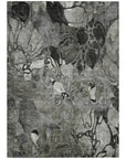 Addison Rugs Floral Grey Washable Indoor-Outdoor Rug