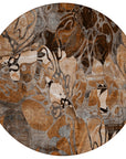 Addison Rugs Floral Orange Washable Indoor-Outdoor Rug
