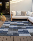 Addison Rugs Flowing Harmony Blue Washable Indoor-Outdoor Rug