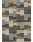 Addison Rugs Flowing Harmony Brown Washable Indoor-Outdoor Rug