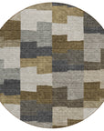 Addison Rugs Flowing Harmony Brown Washable Indoor-Outdoor Rug