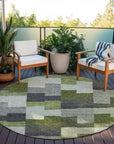 Addison Rugs Flowing Harmony Green Washable Indoor-Outdoor Rug