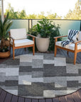 Addison Rugs Flowing Harmony Grey Washable Indoor-Outdoor Rug