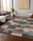 Addison Rugs Flowing Harmony Paprika Washable Indoor-Outdoor Rug
