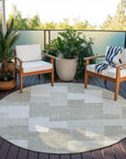 Addison Rugs Flowing Harmony Taupe Washable Indoor-Outdoor Rug