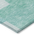Addison Rugs Flowing Harmony Teal Washable Indoor-Outdoor Rug