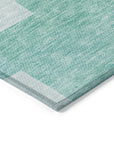 Addison Rugs Flowing Harmony Teal Washable Indoor-Outdoor Rug