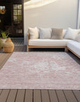 Addison Rugs Fluid Drift Pink Washable Indoor-Outdoor Rug