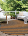 Addison Rugs Fluid Mirage Fudge Washable Indoor-Outdoor Rug