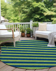 Addison Rugs Fluid Mirage Navy Washable Indoor-Outdoor Rug