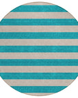 Addison Rugs Fluid Mirage Turquoise Washable Indoor-Outdoor Rug