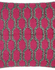 Fringed Fuchsia Red Throw Pillow With Insert - LOOMLAN - D.V. Kap - Throw Pillows