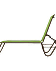 Gardenella Sling Four-Position Lay Flat Stacking Chaise-Outdoor Chaises-Telescope-LOOMLAN