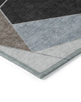 Addison Rugs Gentle Waves Brown Washable Indoor-Outdoor Rug