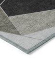 Addison Rugs Gentle Waves Chocolate Washable Indoor-Outdoor Rug