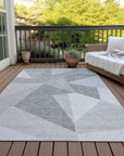 Addison Rugs Gentle Waves Grey Washable Indoor-Outdoor Rug