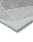Addison Rugs Gentle Waves Grey Washable Indoor-Outdoor Rug