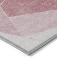 Addison Rugs Gentle Waves Pink Washable Indoor-Outdoor Rug