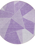 Addison Rugs Gentle Waves Lilac Washable Indoor-Outdoor Rug