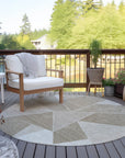 Addison Rugs Gentle Waves Taupe Washable Indoor-Outdoor Rug