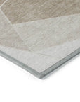 Addison Rugs Gentle Waves Taupe Washable Indoor-Outdoor Rug