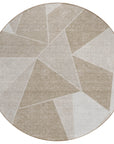 Addison Rugs Gentle Waves Taupe Washable Indoor-Outdoor Rug