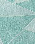 Addison Rugs Gentle Waves Teal Washable Indoor-Outdoor Rug