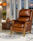 Nexus Leather Power Push Button Recliner