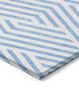 Addison Rugs Geometric Blue Washable Indoor-Outdoor Rug