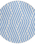 Addison Rugs Geometric Blue Washable Indoor-Outdoor Rug