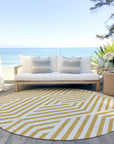 Addison Rugs Geometric Gold Washable Indoor-Outdoor Rug