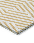 Addison Rugs Geometric Gold Washable Indoor-Outdoor Rug
