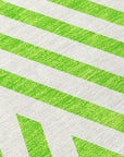 Addison Rugs Geometric Green Washable Indoor-Outdoor Rug